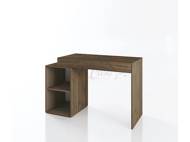 Scrivania per cameretta con due ripiani 120x75 castagno SCI7