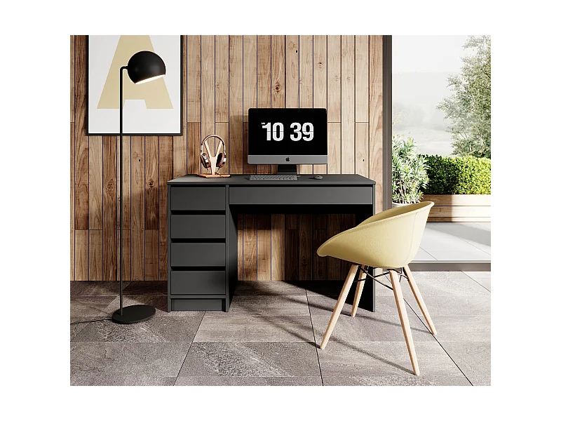 Scrivania moderna 120x75cm antracite SCLK1