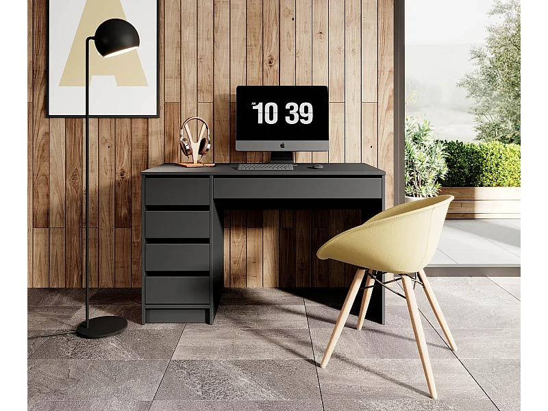 Scrivania moderna 120x75cm antracite SCLK1