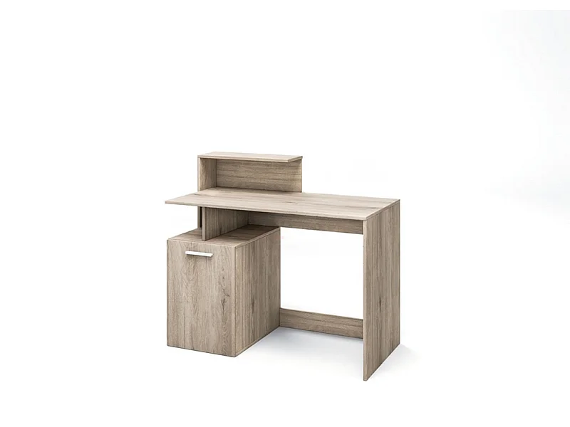 Scrivania da camera design moderno 110x95 rovere chiaro SCI14