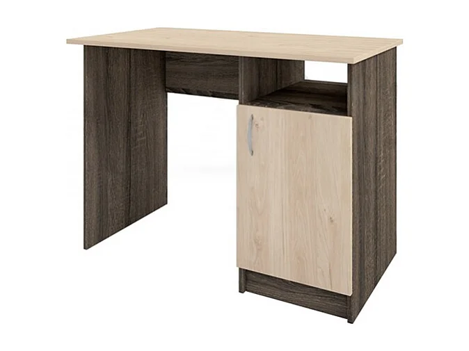Scrivania da camera moderna con uno sportello 100x73,1 rovere chiaro e wenge SCI16