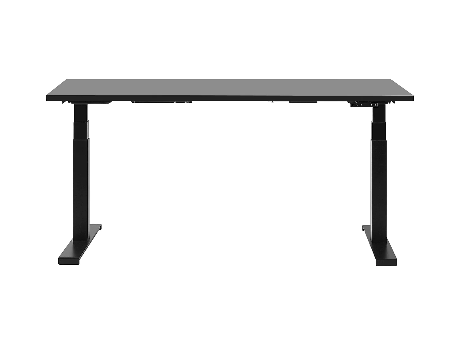 Schreibtisch schwarz 160 x 72 cm elektrisch höhenverstellbar DESTIN II