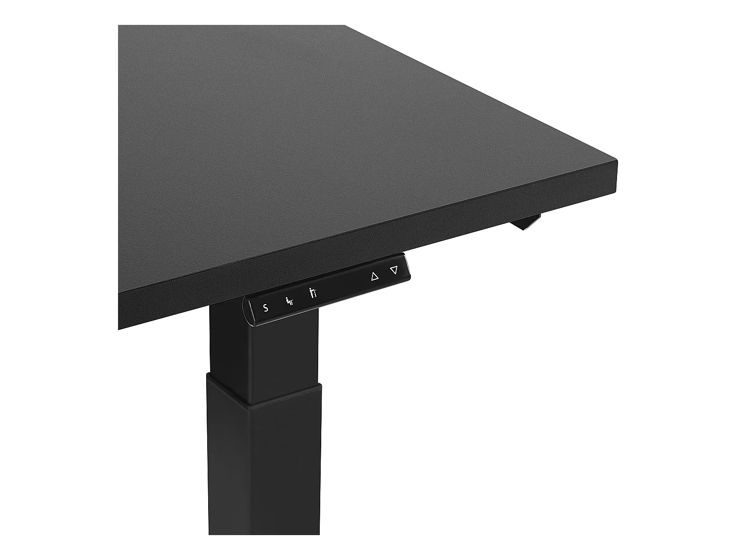 Schreibtisch schwarz 160 x 72 cm elektrisch höhenverstellbar DESTIN II