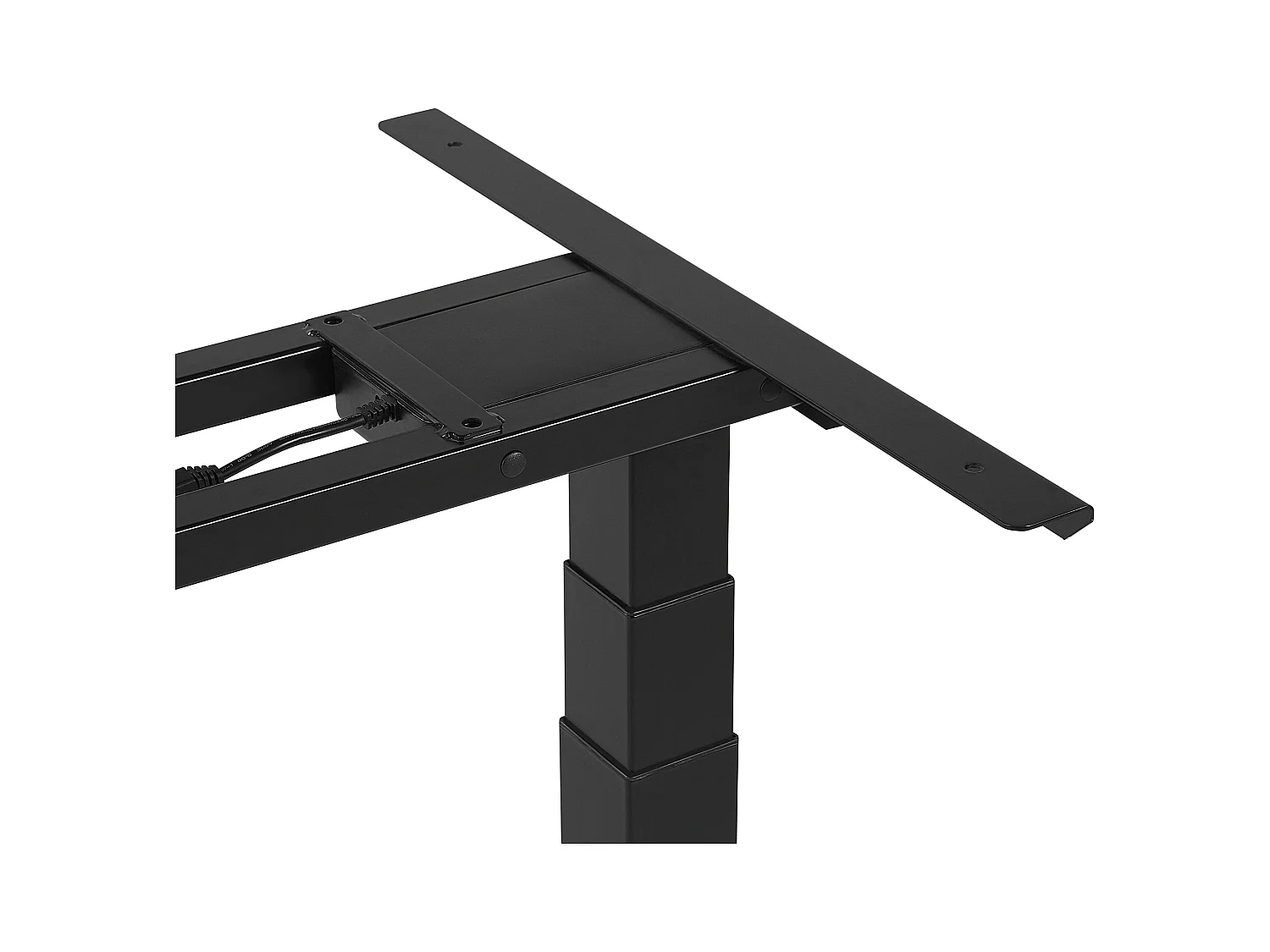 Schreibtisch schwarz 160 x 72 cm elektrisch höhenverstellbar DESTIN II