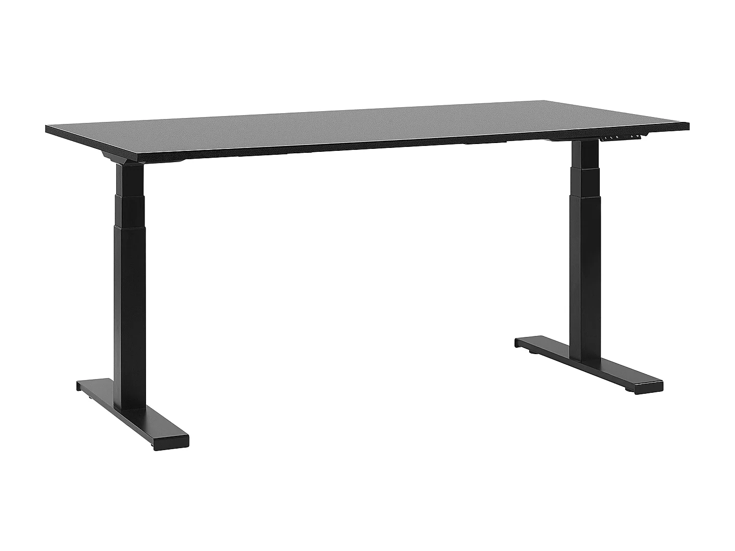 Schreibtisch schwarz 160 x 72 cm elektrisch höhenverstellbar DESTIN II