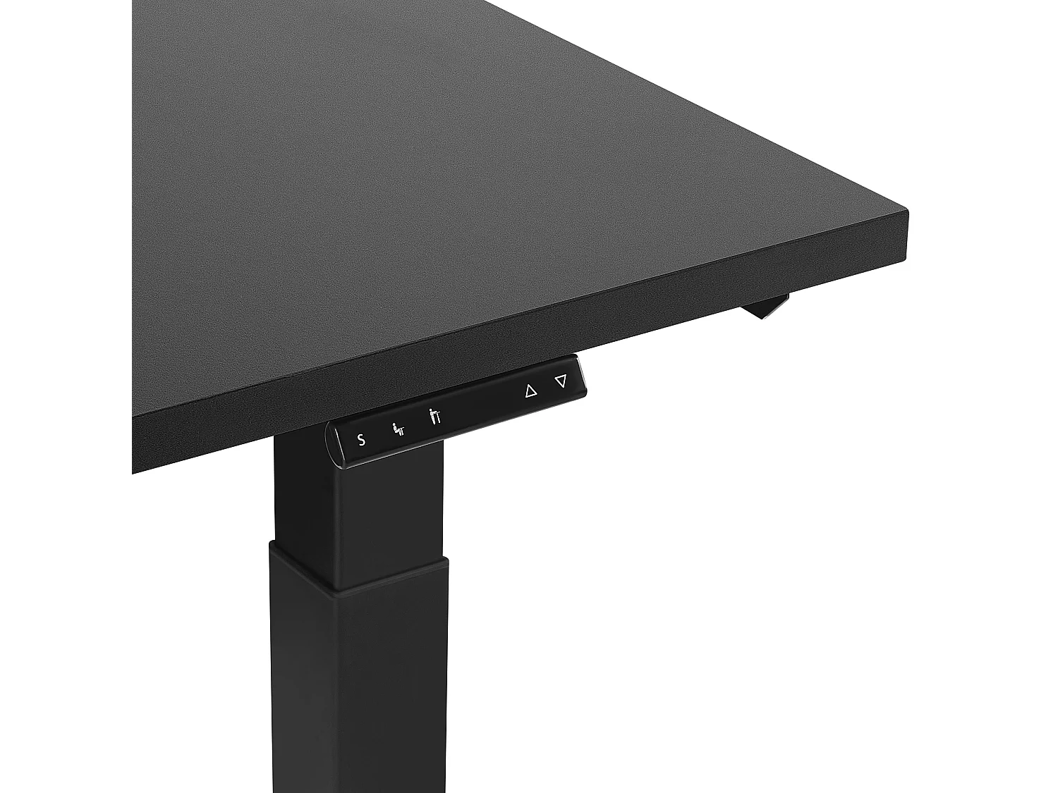 Schreibtisch schwarz 160 x 72 cm elektrisch höhenverstellbar DESTIN II