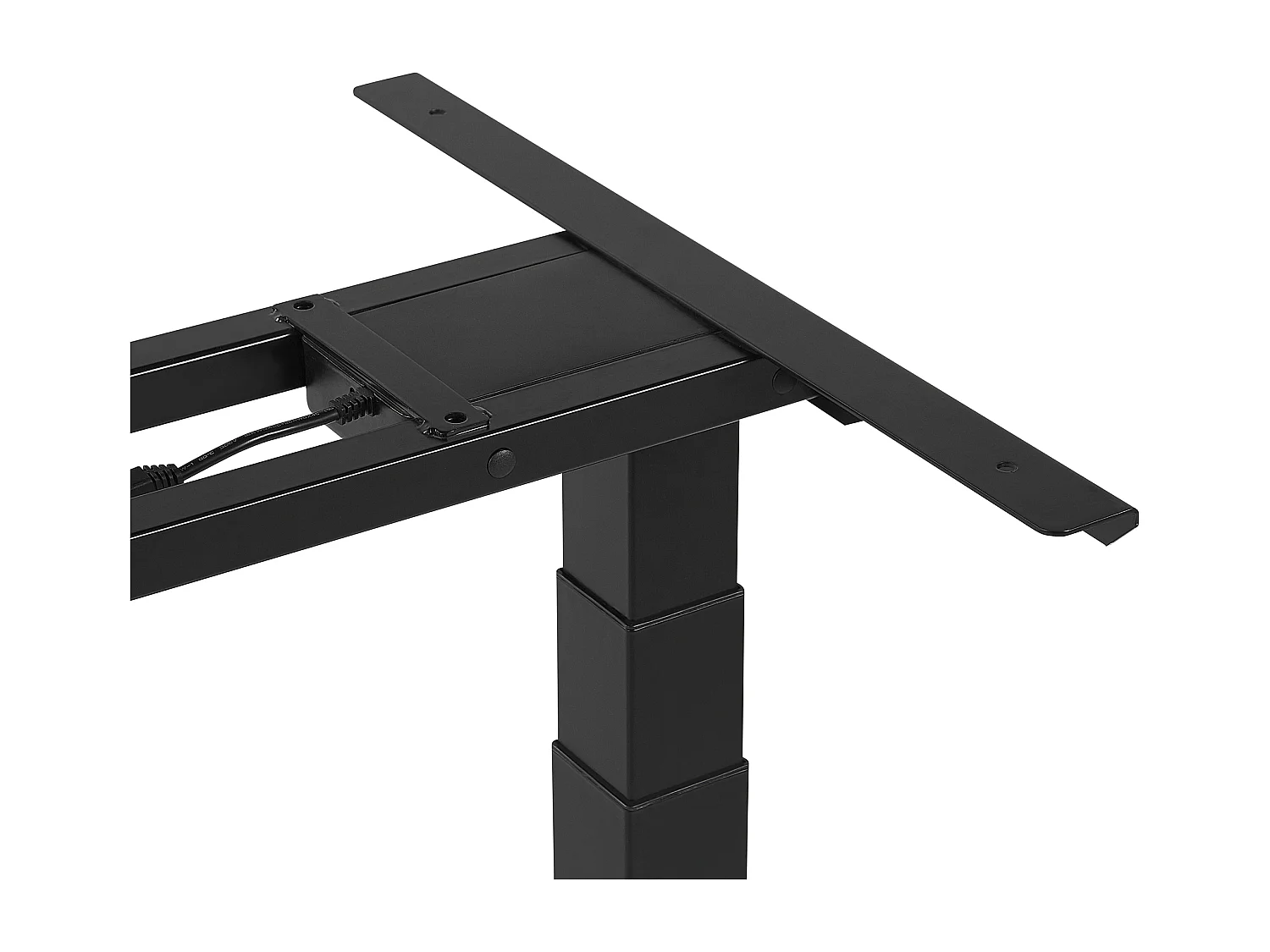 Schreibtisch schwarz 160 x 72 cm elektrisch höhenverstellbar DESTIN II