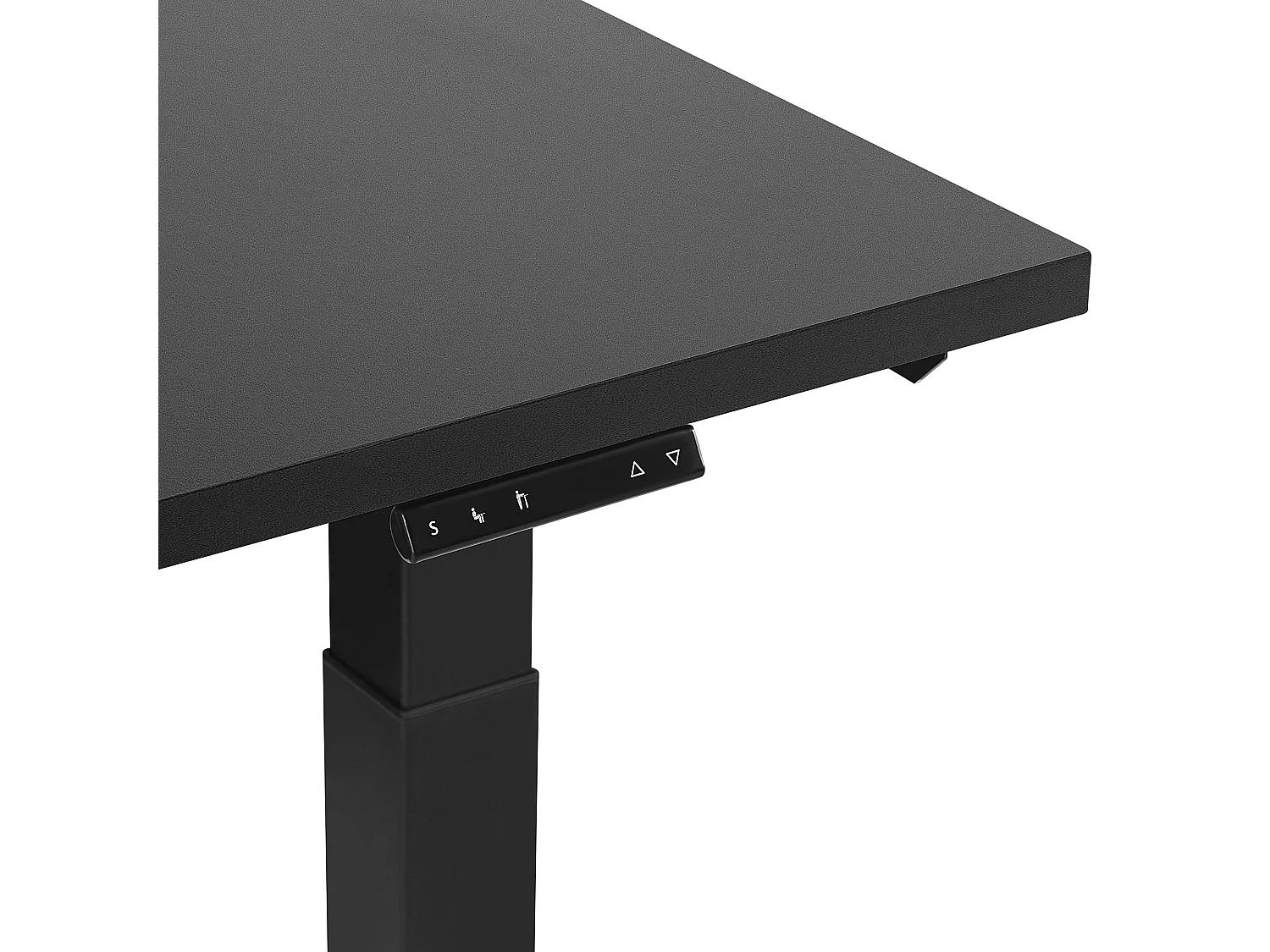 Bureau réglable en hauteur électriquement DESTIN II Noir 160 cm 72 cm