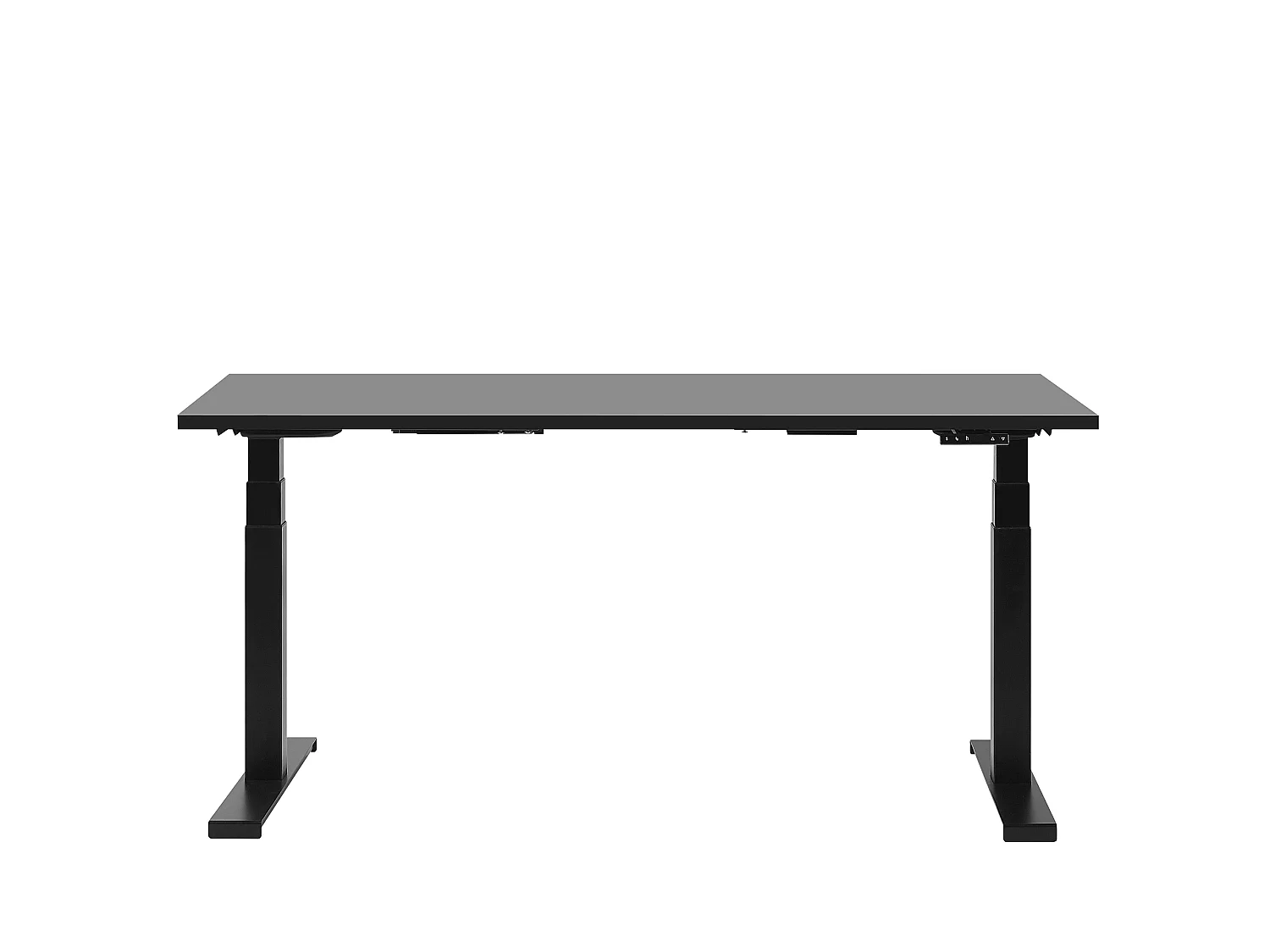 Bureau réglable électrique / noir 160 x 72 cm DESTIN II