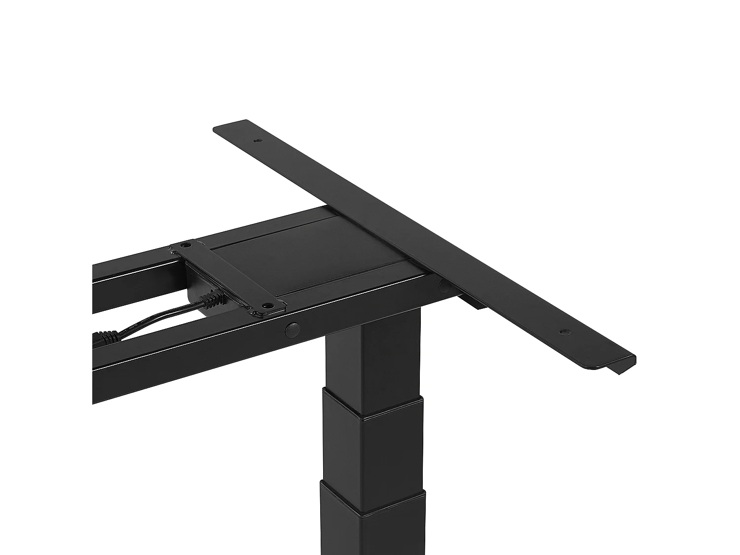 Escritorio con altura ajustable electrónicamente negro 160x72 cm DESTIN II