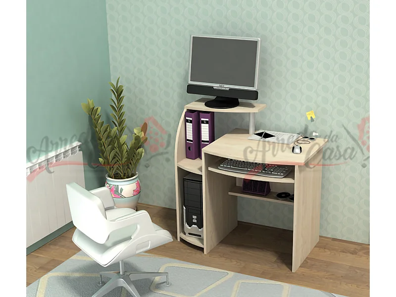 Scrivania per ufficio in rovere sabbia  UG3