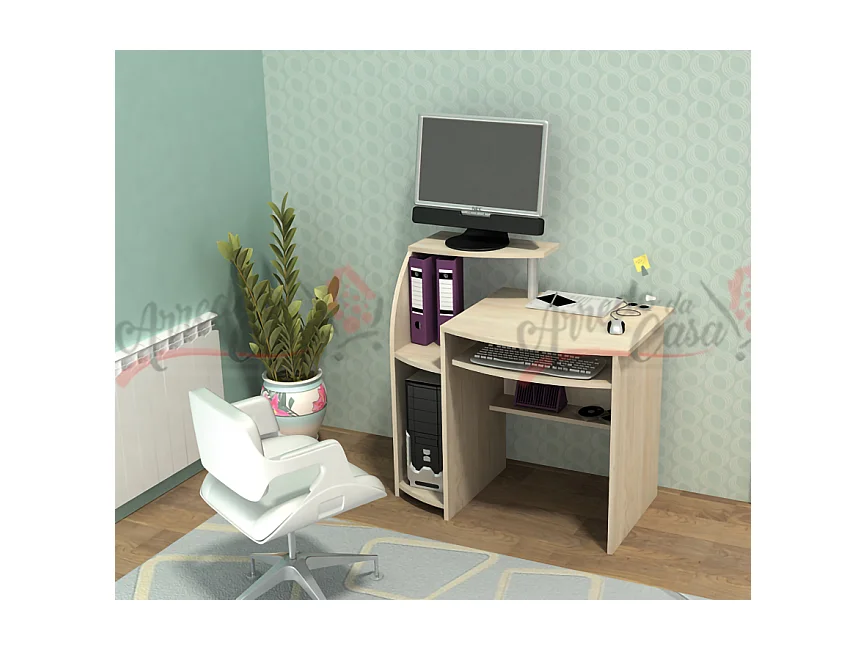 Scrivania per ufficio in rovere sabbia  UG3