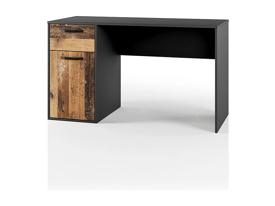 Scrivania da camera design moderno effetto legno 130x75 effetto legno e antracite SCI22