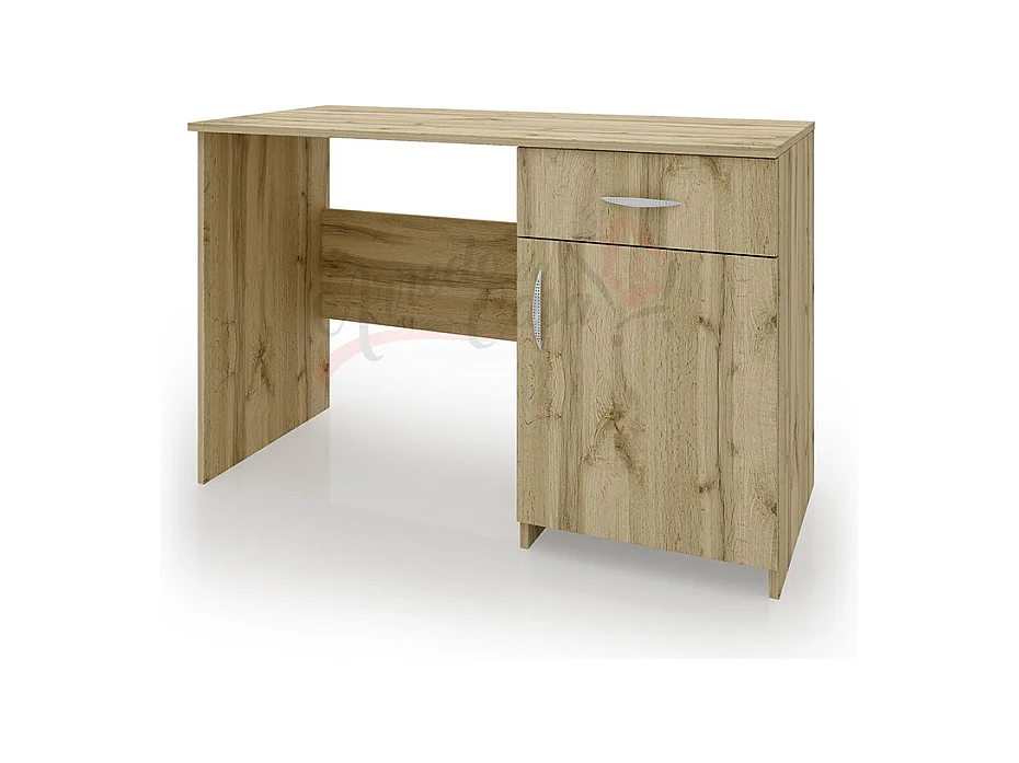 Scrivania da camera con sportello e cassetto 120x75 rovere SCI12