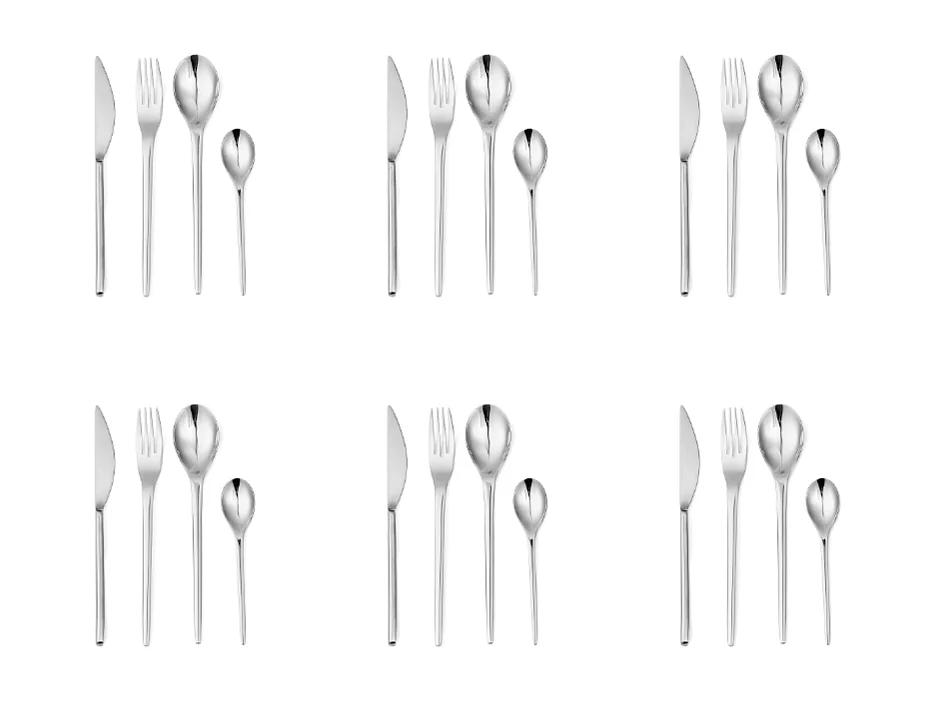 Ménagères 24 pièces - "Jonquille"