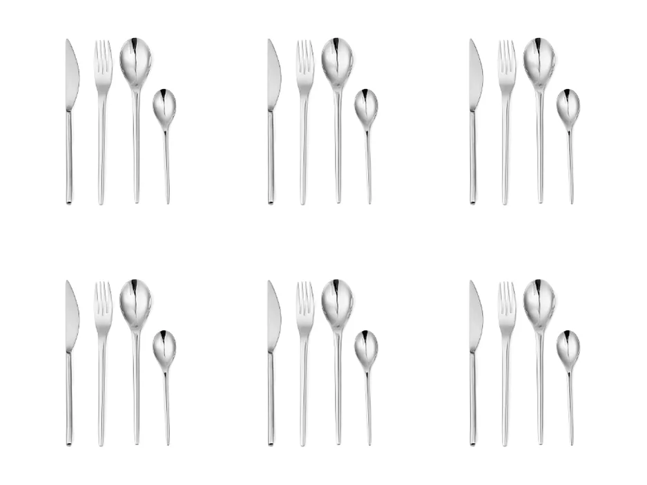 Ménagères 24 pièces - "Jonquille"