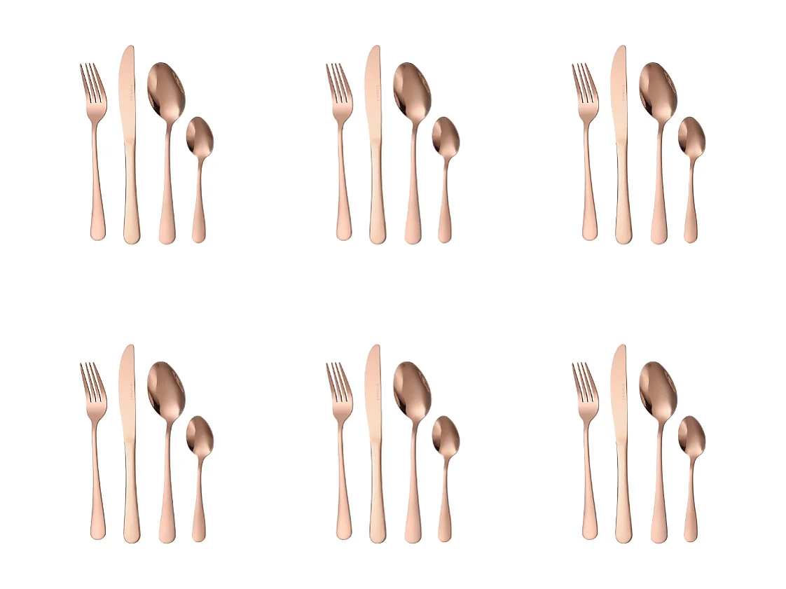 Ménagère 24 pièces - "Eclat Rose"