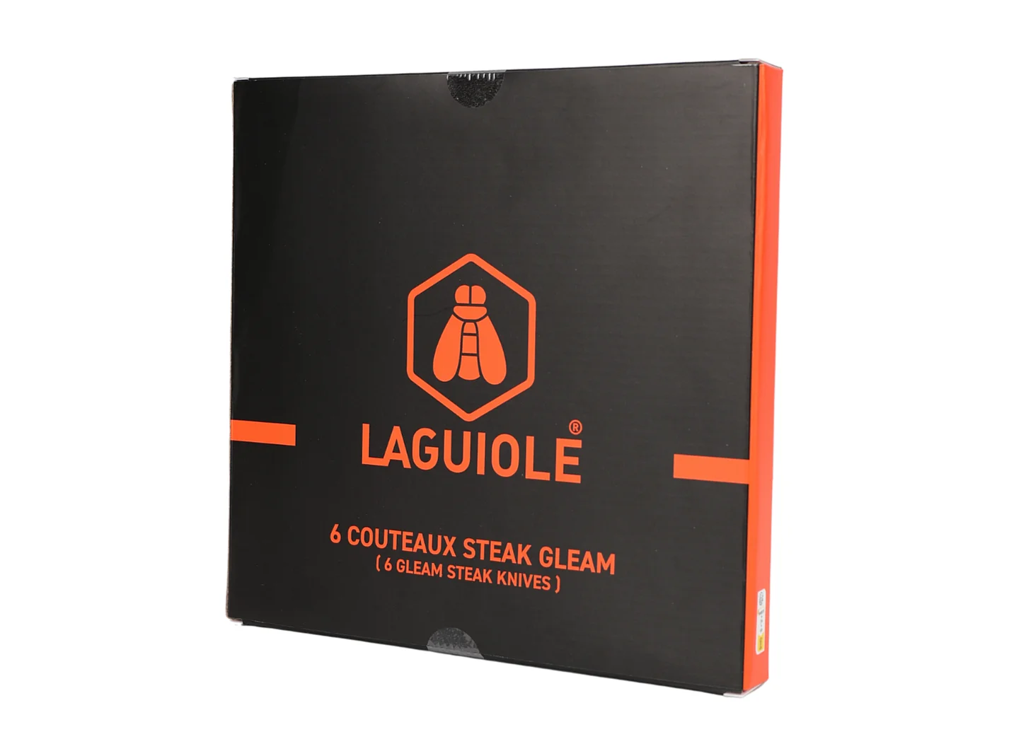 Set de 6 couteaux à steak en acier noir - "Gleam"