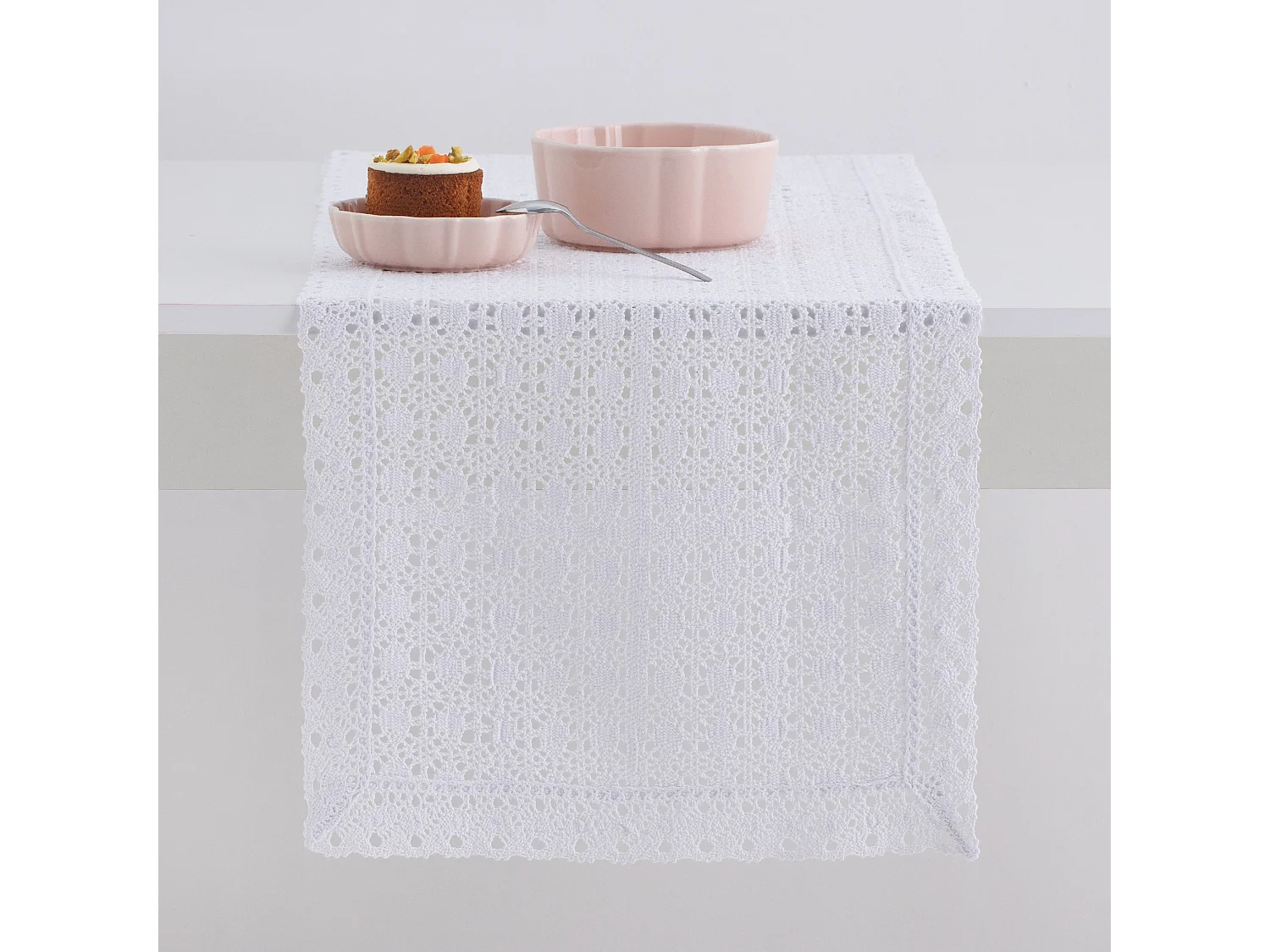 Chemin de table Folkelips Blanc Moyen 40x180