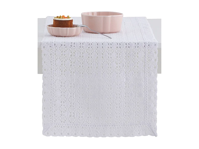 Chemin de table Folkelips Blanc Moyen 40x180