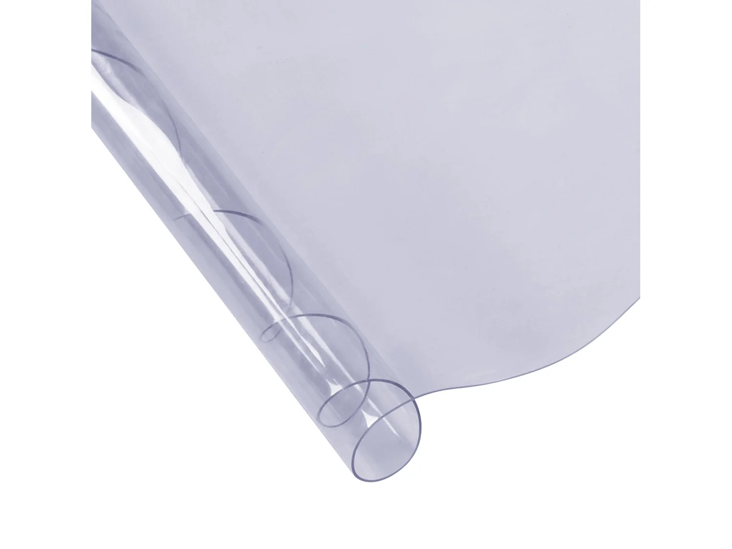 Tovaglia Trasparente SucceBuy Copritavolo in PVC Rotondo da 123 cm in Plastica Trasparente, Spessore 1.5 mm