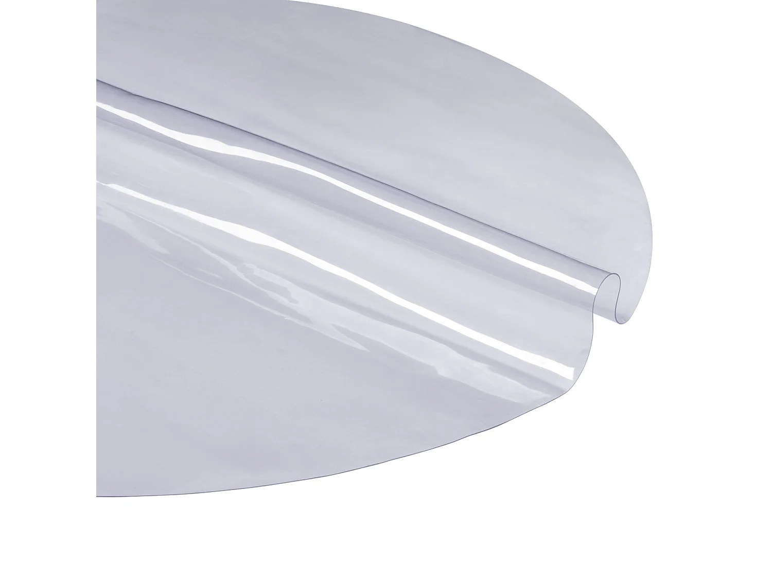 Tovaglia Trasparente SucceBuy Copritavolo in PVC Rotondo da 123 cm in Plastica Trasparente, Spessore 1.5 mm