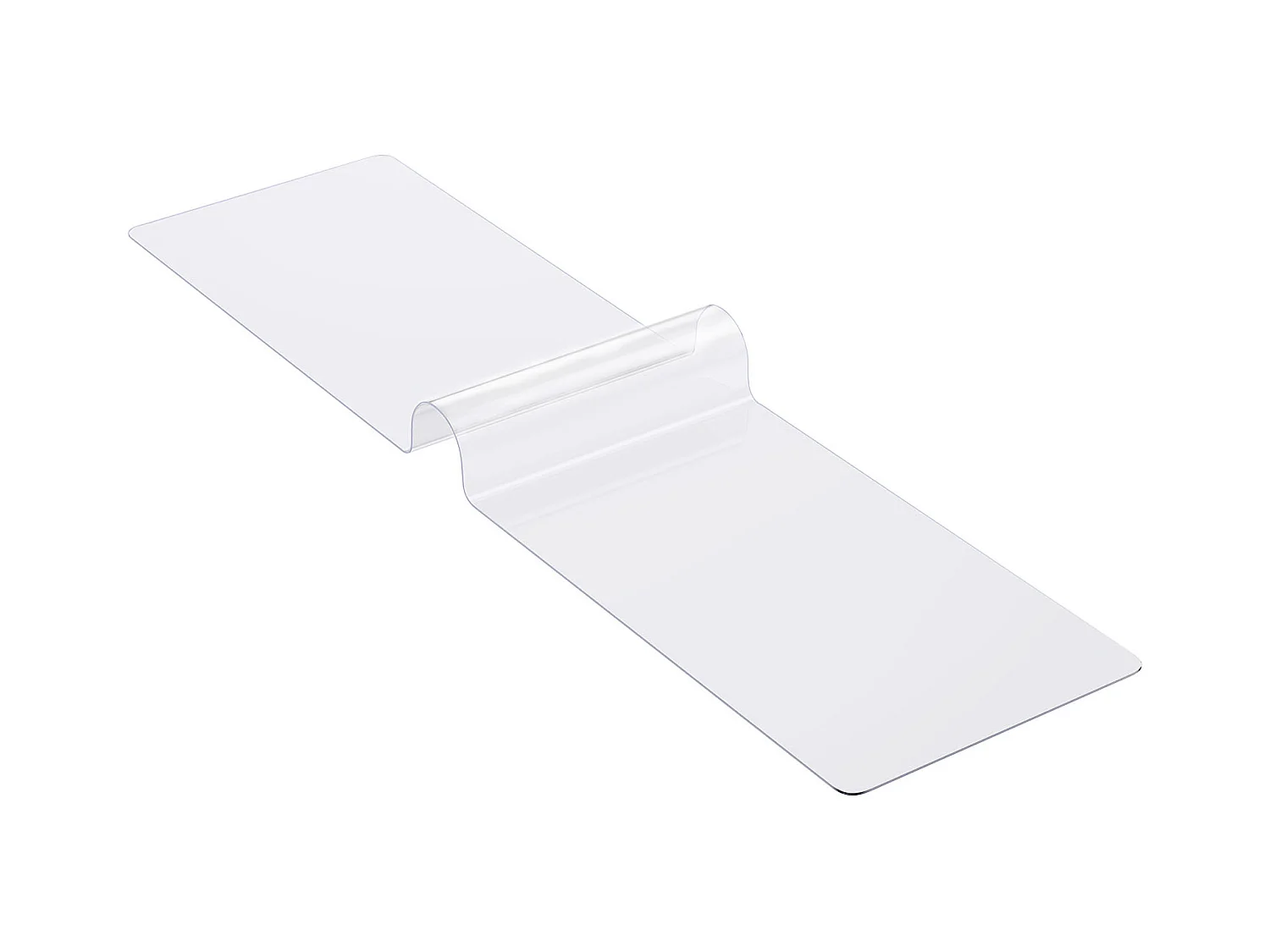 Nappe Transparente SucceBuy Protection de Table en PVC, 61 x 243 cm, Tapis de Bureau en Plastique Transparent, 1.5 mm d'Épaisseur