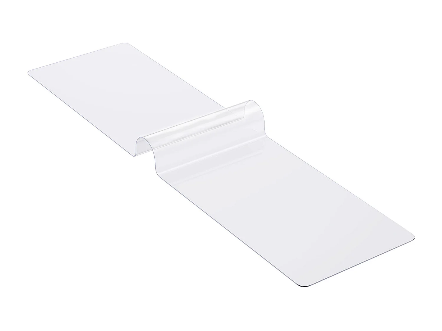 Transparant Tafelkleed SucceBuy PVC Tafelbeschermer, 61 x 243 cm Doorzichtige Plastic Bureau-Onderlegger, 1,5 mm Dik