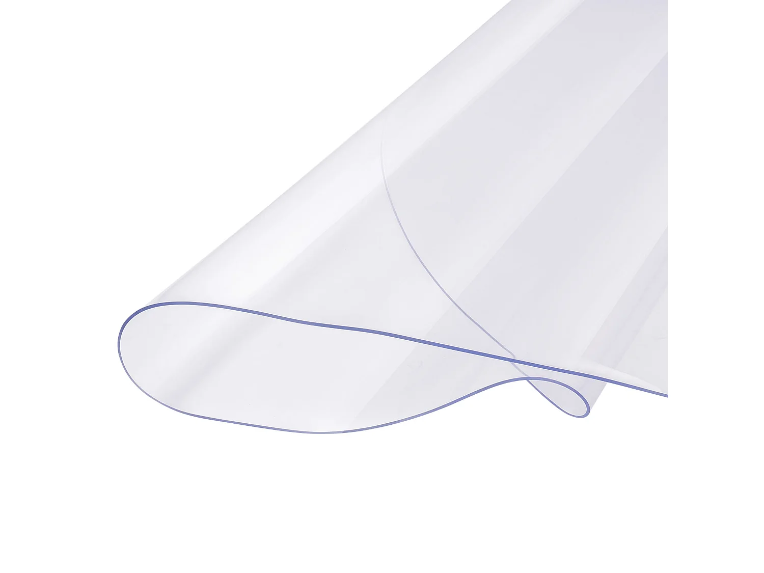 Transparant Tafelkleed SucceBuy PVC Tafelbeschermer, 106 cm Ronde Doorzichtige Plastic Bureau-Onderlegger, 2 mm Dik