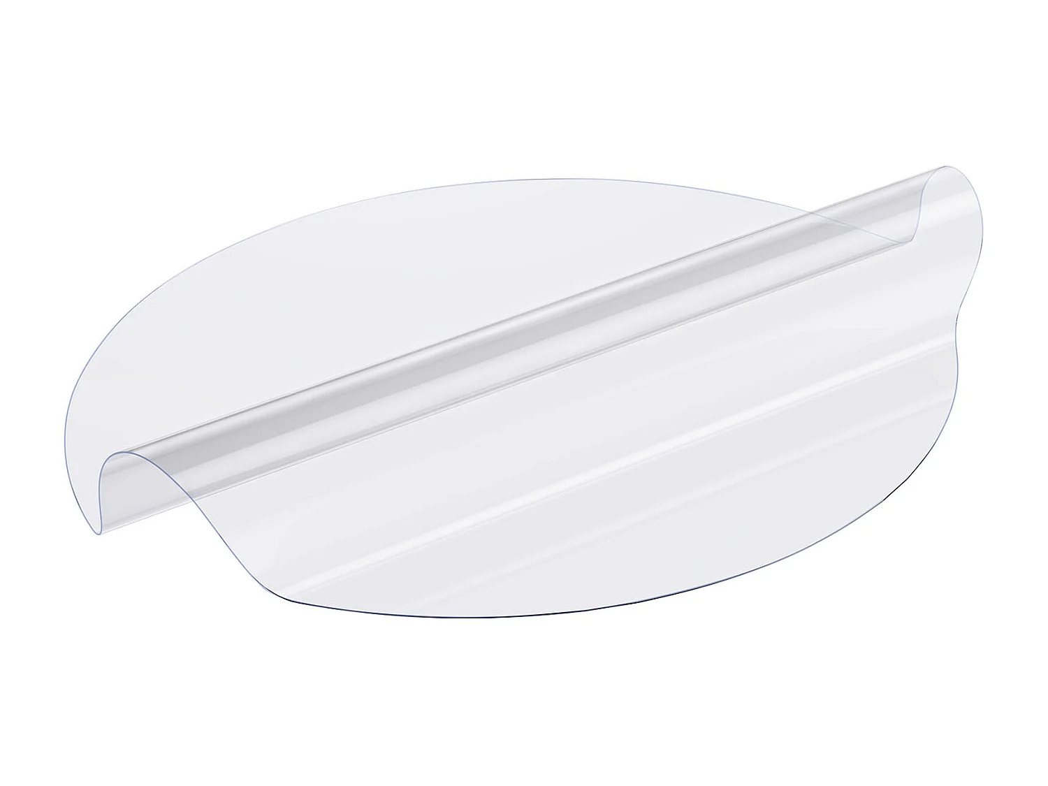 Nappe Transparente SucceBuy Protection de Table en PVC, 106 cm, Sous-Main Ronde en Plastique Transparent, 2 mm d'Épaisseur