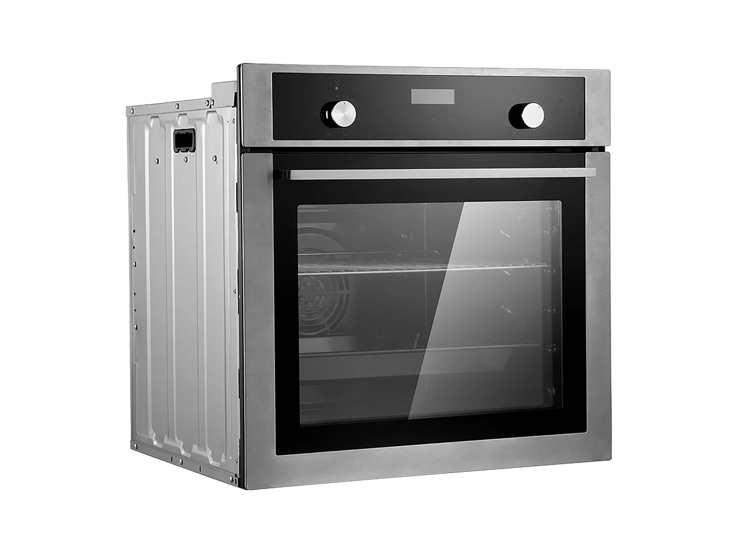 Four Mural Électrique Simple 59.5CM, 9 Fonctions Four Mural Encastrable de 76L, Chauffer Rapidement