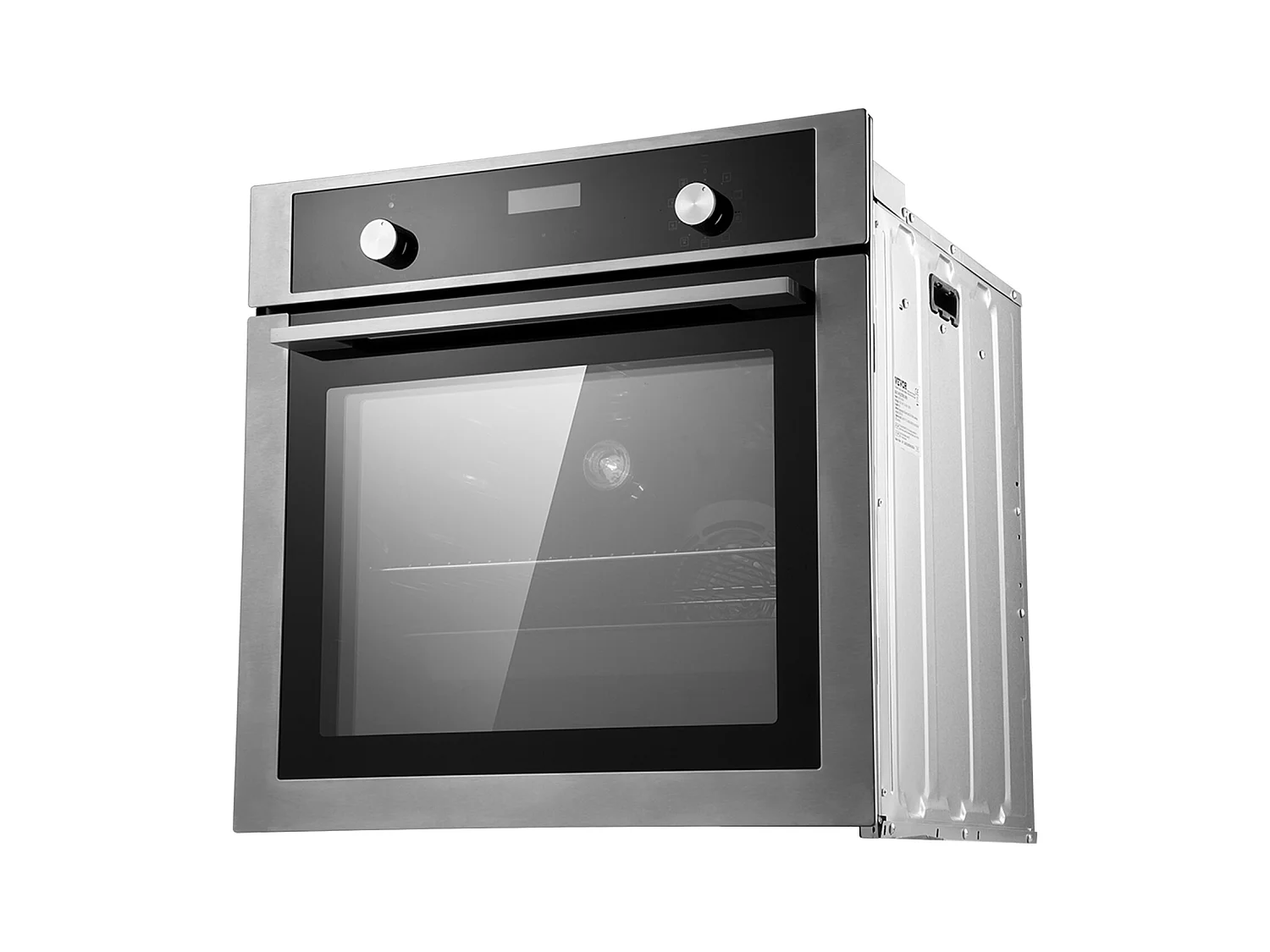 Four Mural Électrique Simple 59.5CM, 9 Fonctions Four Mural Encastrable de 76L, Chauffer Rapidement