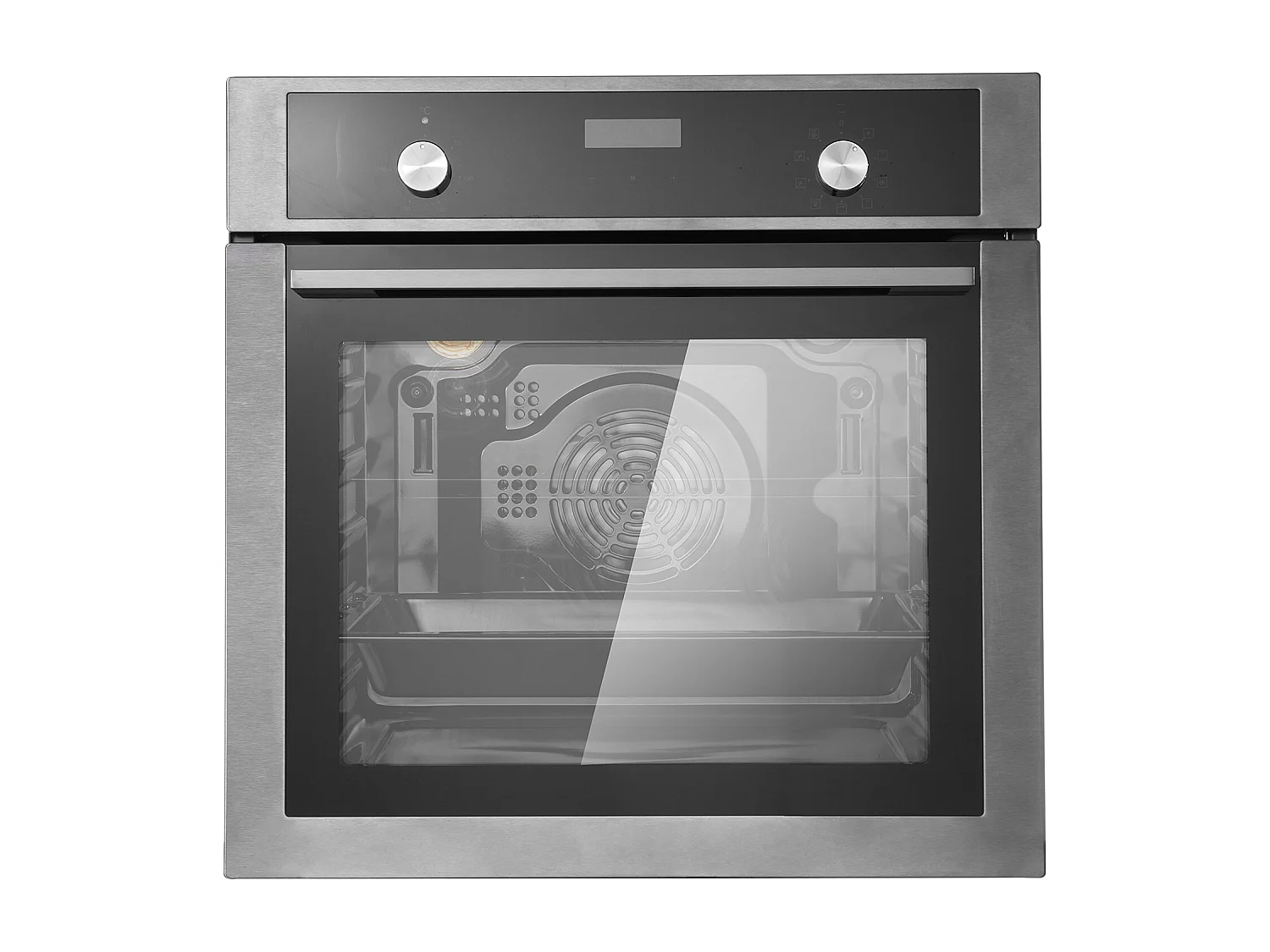 Four Mural Électrique Simple 59.5CM, 9 Fonctions Four Mural Encastrable de 76L, Chauffer Rapidement