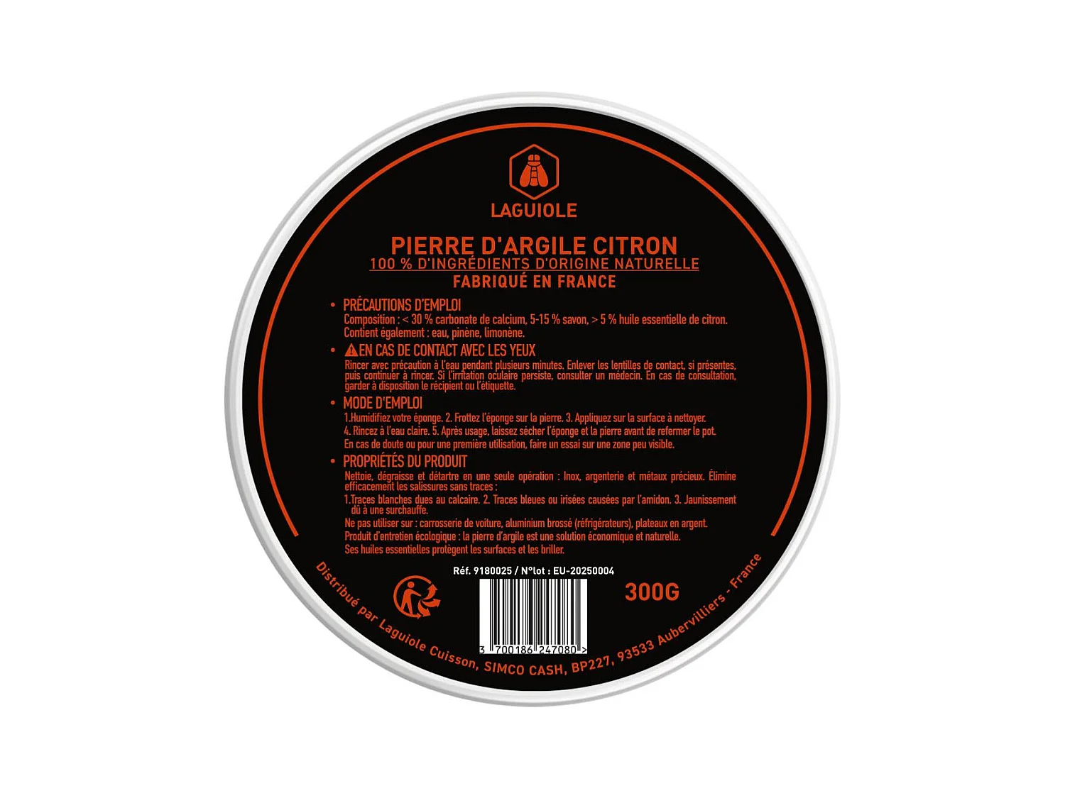 Pierre d'agile blanche 300g