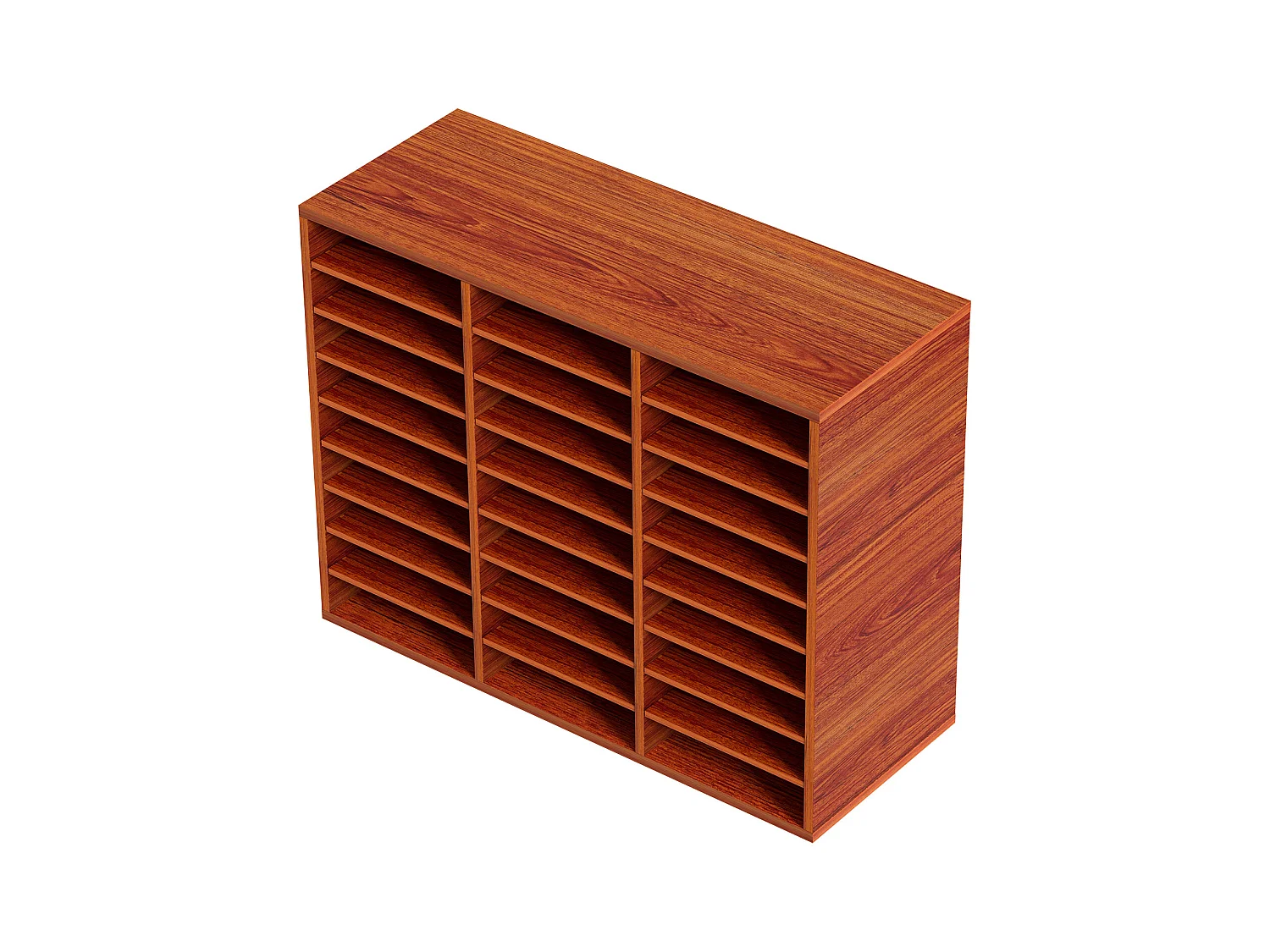 Organisateur de Bureau en Bois SucceBuy, pour le Stockage de Papier, 27 Emplacements, Marron
