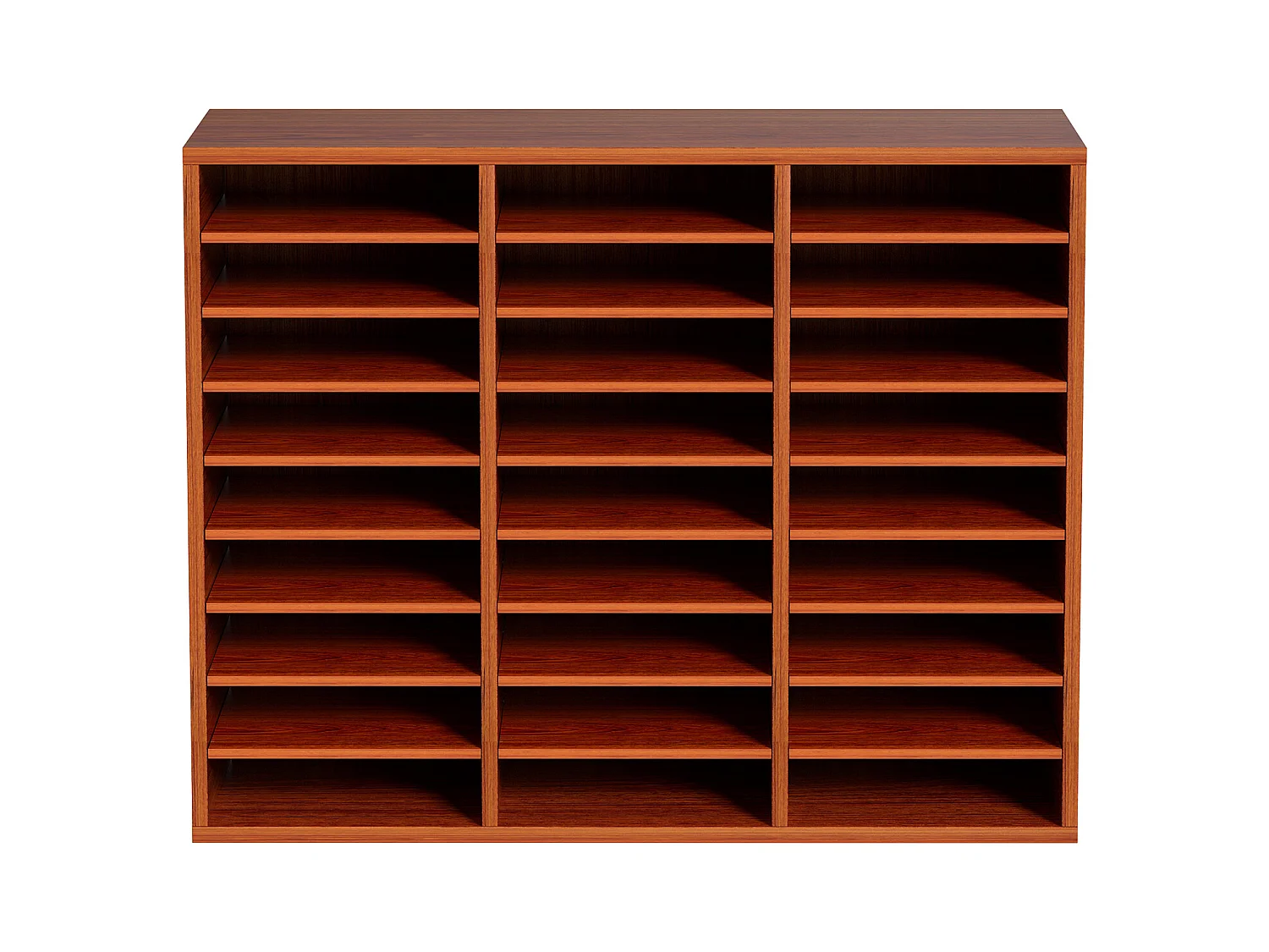 Organisateur de Bureau en Bois SucceBuy, pour le Stockage de Papier, 27 Emplacements, Marron