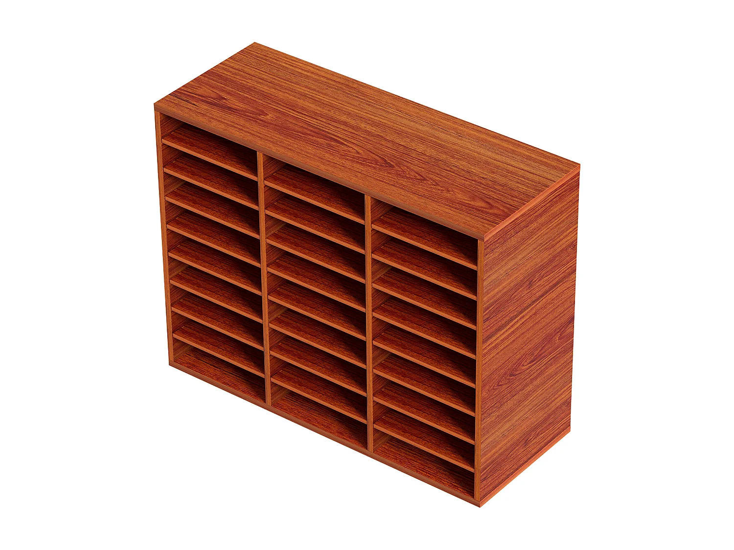 Organisateur de Bureau en Bois SucceBuy, pour le Stockage de Papier, 27 Emplacements, Marron