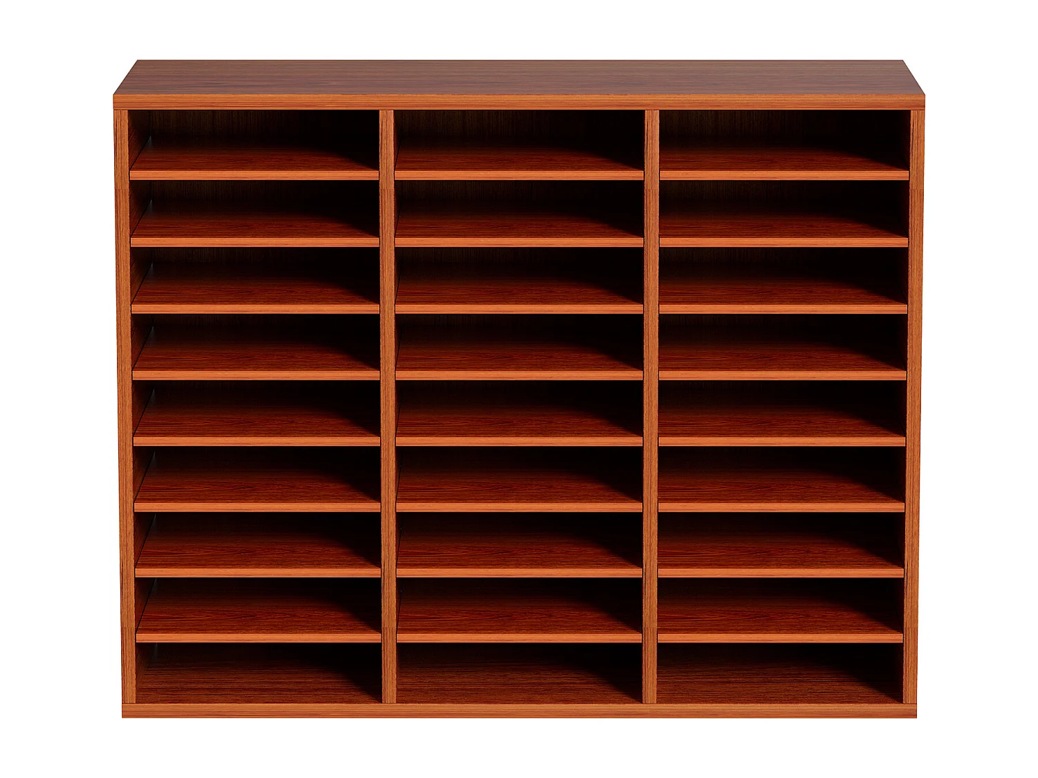 Organisateur de Bureau en Bois SucceBuy, pour le Stockage de Papier, 27 Emplacements, Marron