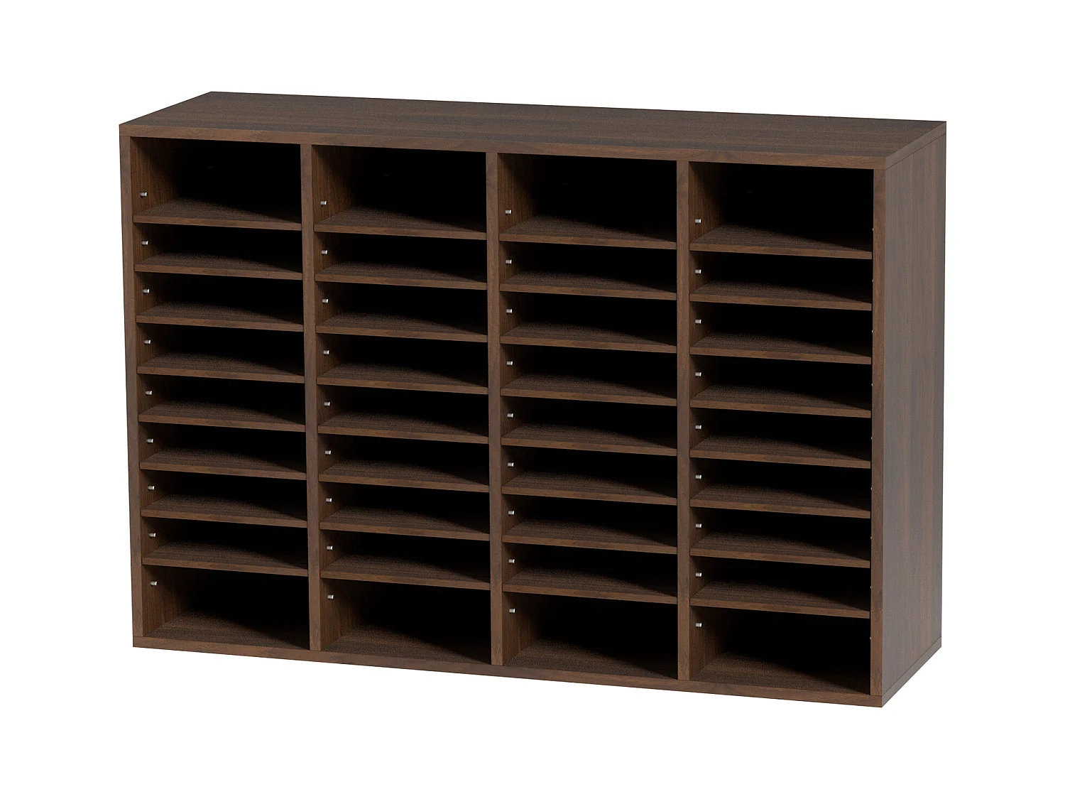 Organisateur de Bureau en Bois SucceBuy, Organiseur de Documents, 36 Compartiments RÉglables, Marron