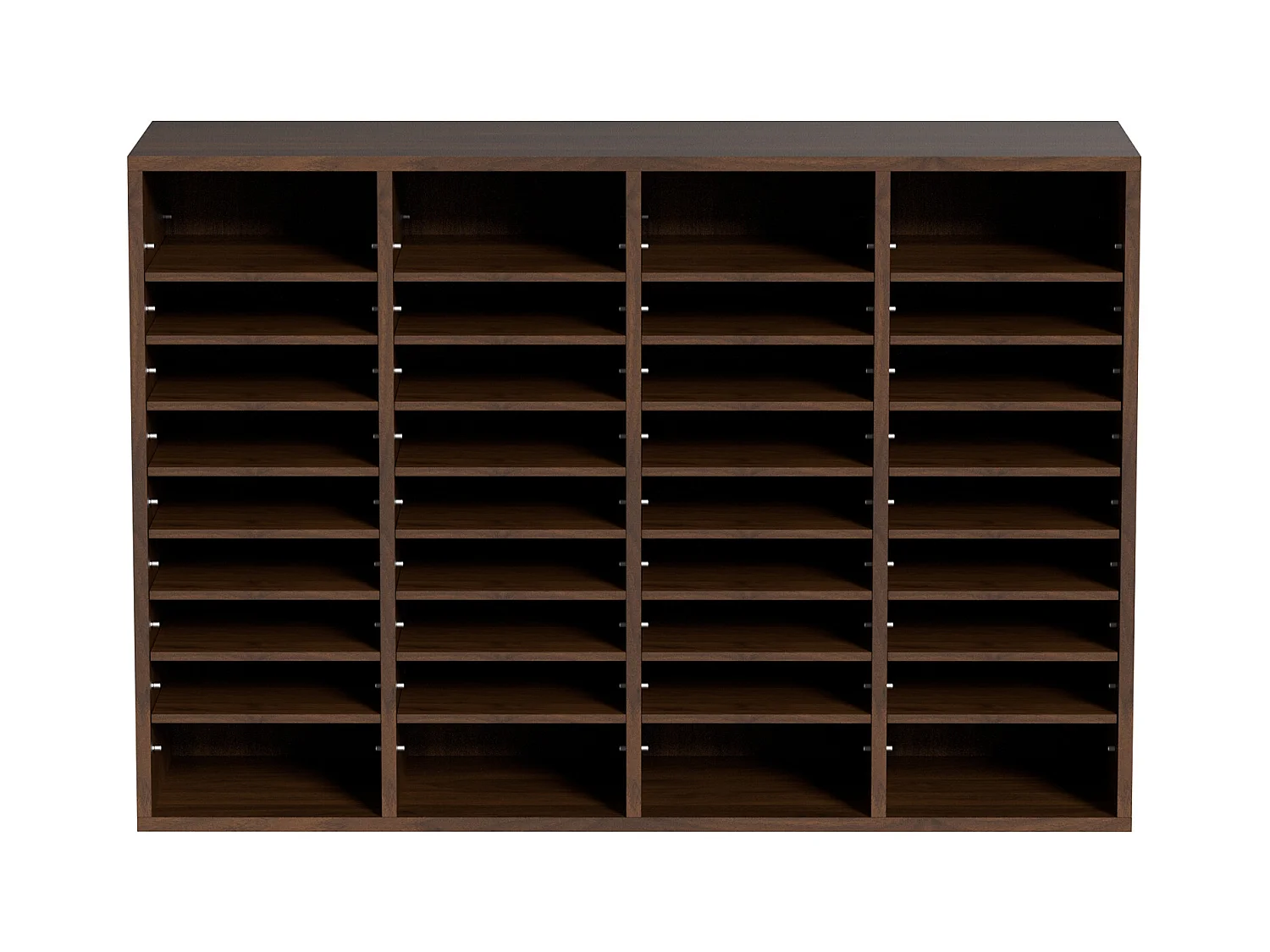 Organisateur de Bureau en Bois SucceBuy, Organiseur de Documents, 36 Compartiments RÉglables, Marron