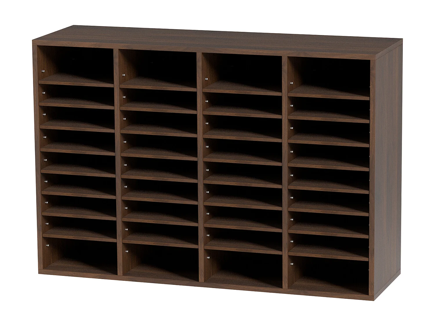 Organisateur de Bureau en Bois SucceBuy, Organiseur de Documents, 36 Compartiments RÉglables, Marron