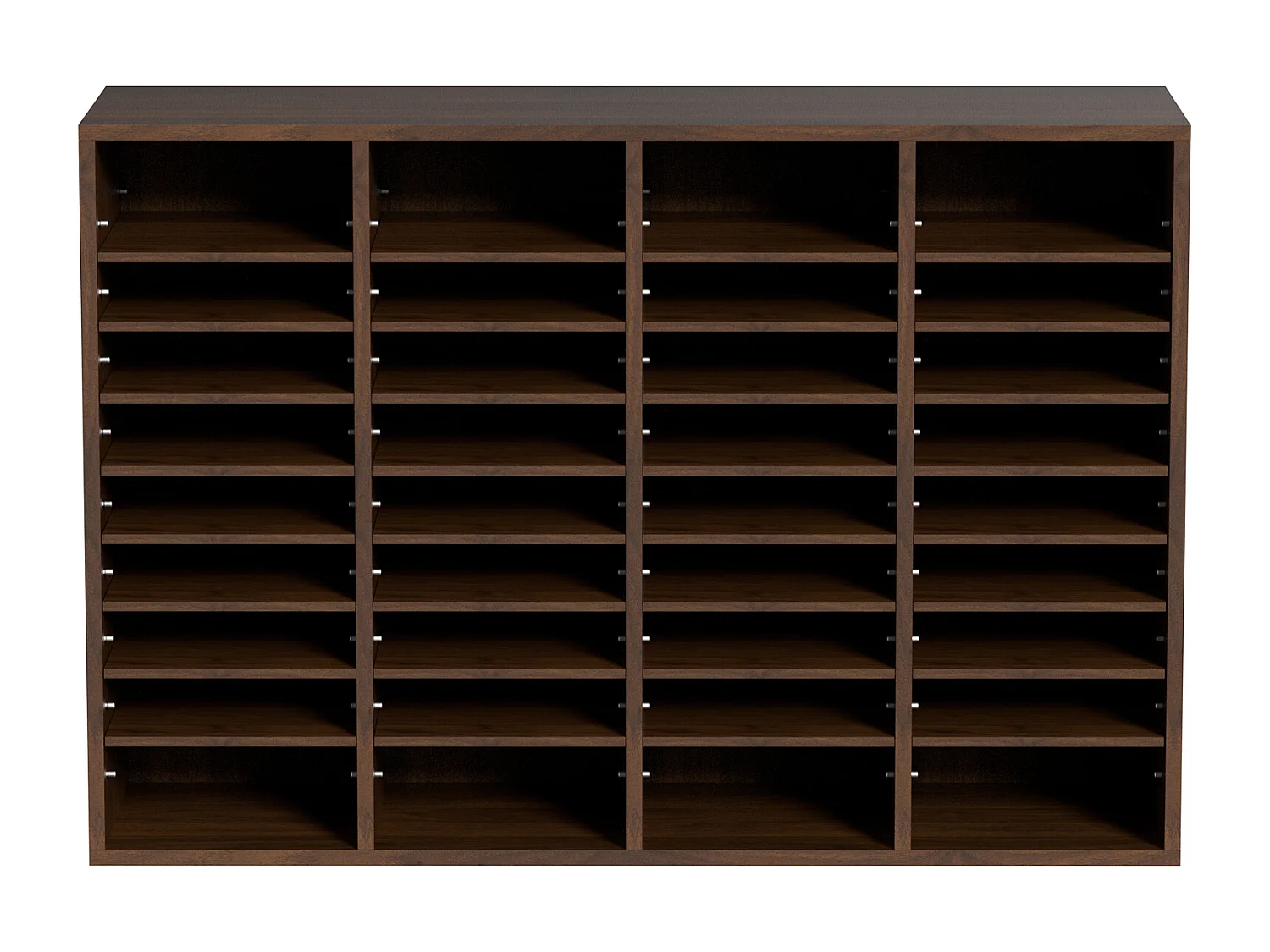 Organisateur de Bureau en Bois SucceBuy, Organiseur de Documents, 36 Compartiments RÉglables, Marron