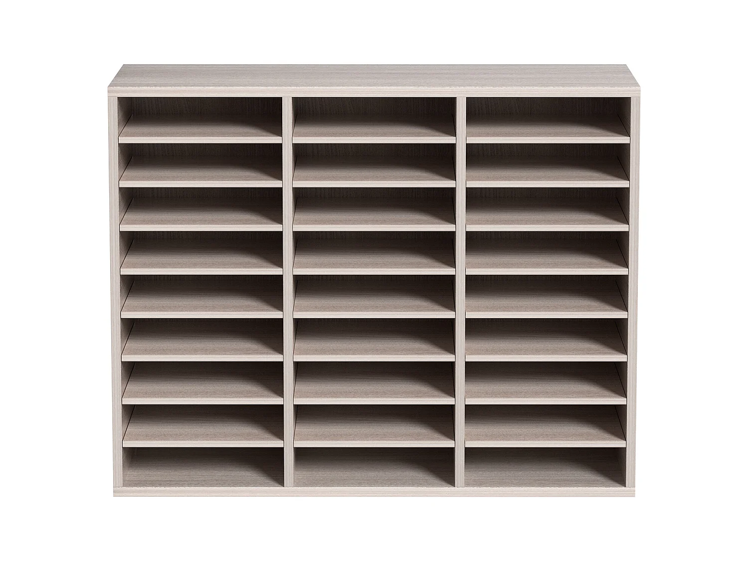 Organisateur de Bureau en Bois SucceBuy, Organiseur de Documents, 27 Emplacements, Gris