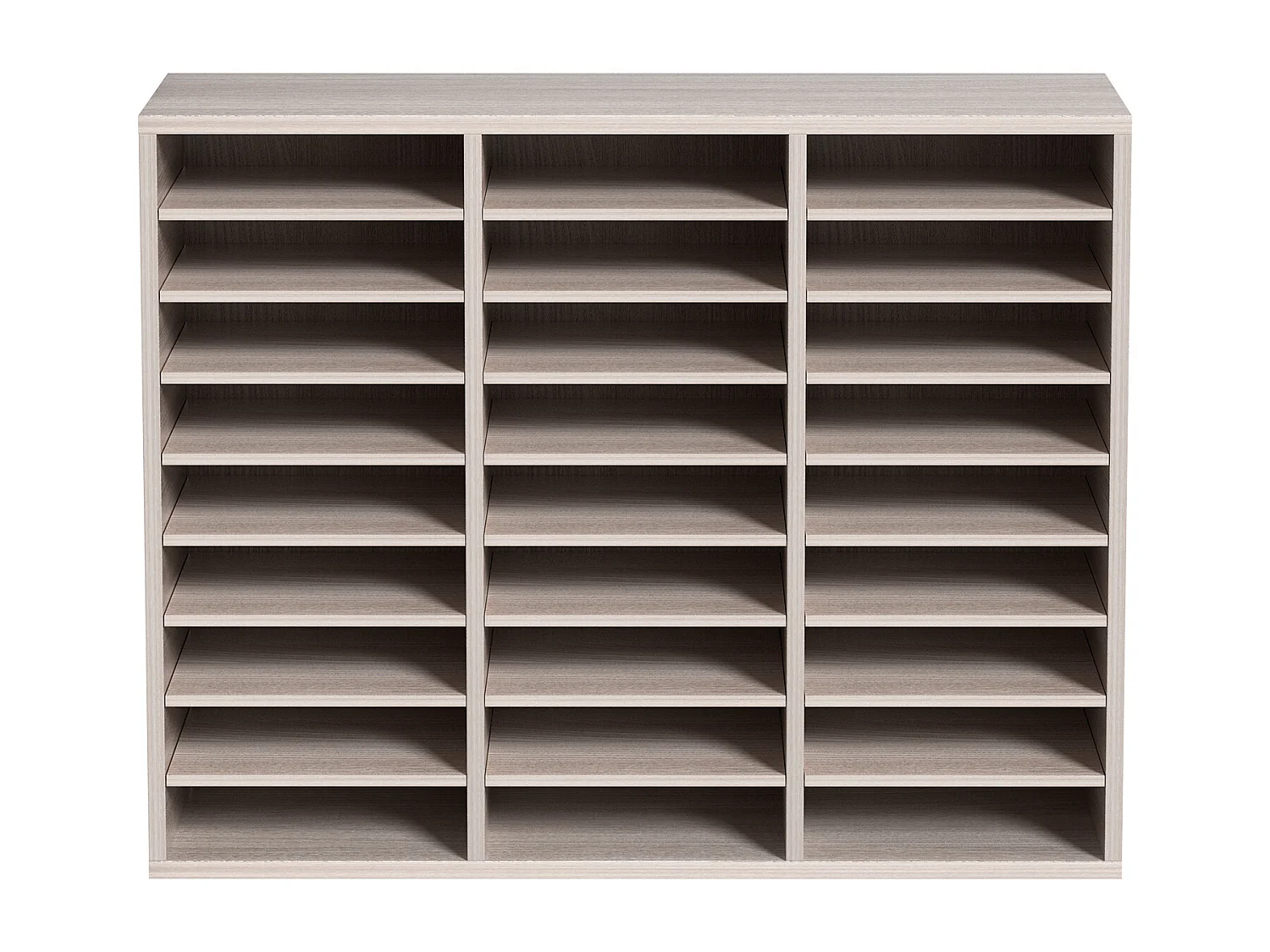 Organisateur de Bureau en Bois SucceBuy, Organiseur de Documents, 27 Emplacements, Gris