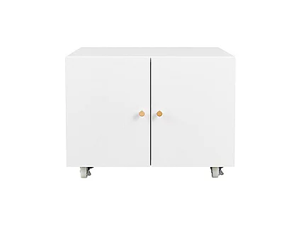 Support d'imprimante avec tables d'imprimante mobiles de rangement avec porte et étagère réglable armoire à dossiers sur roulettes blanc