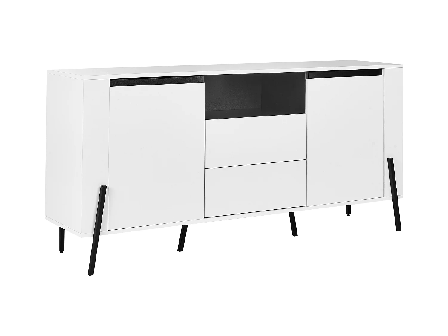 Commode 2 portes BLACKPOOL Blanc