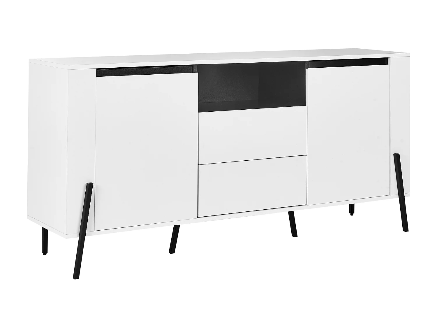 Commode 2 portes BLACKPOOL Blanc