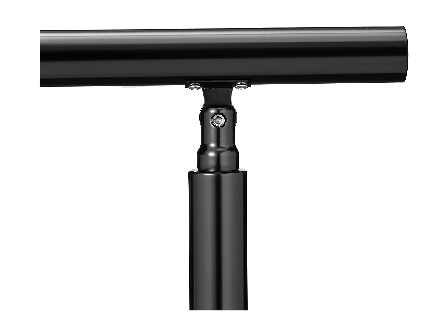 Main Courante Garde-Corps Noir mat 1.2m en Acier Inox 201 - Installation verticale - Pour Escaliers ou Rampes - Usage Intérieur/Extérieur