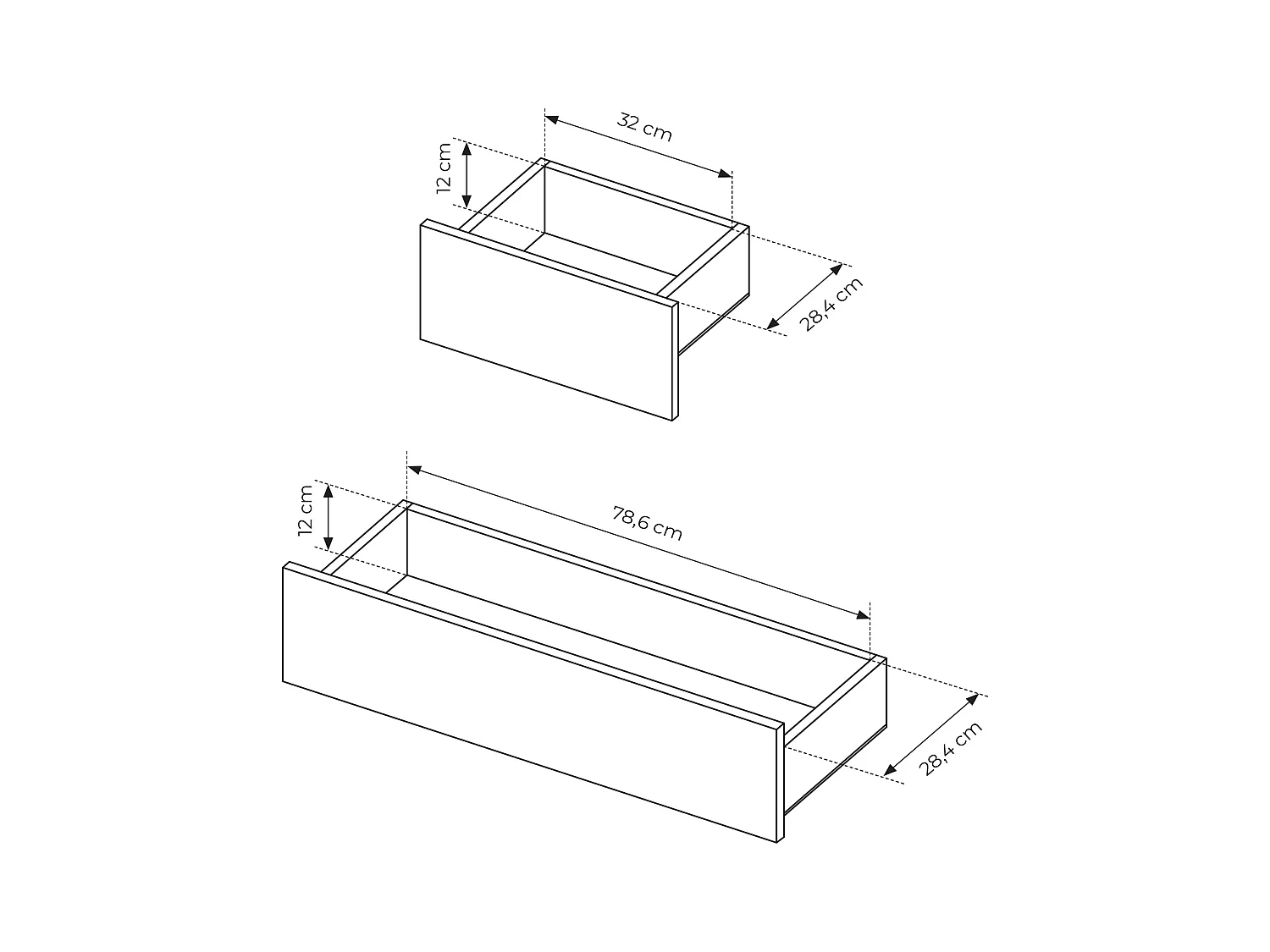 Cassettiera moderna con luce LED 137x81cm beige CLK10