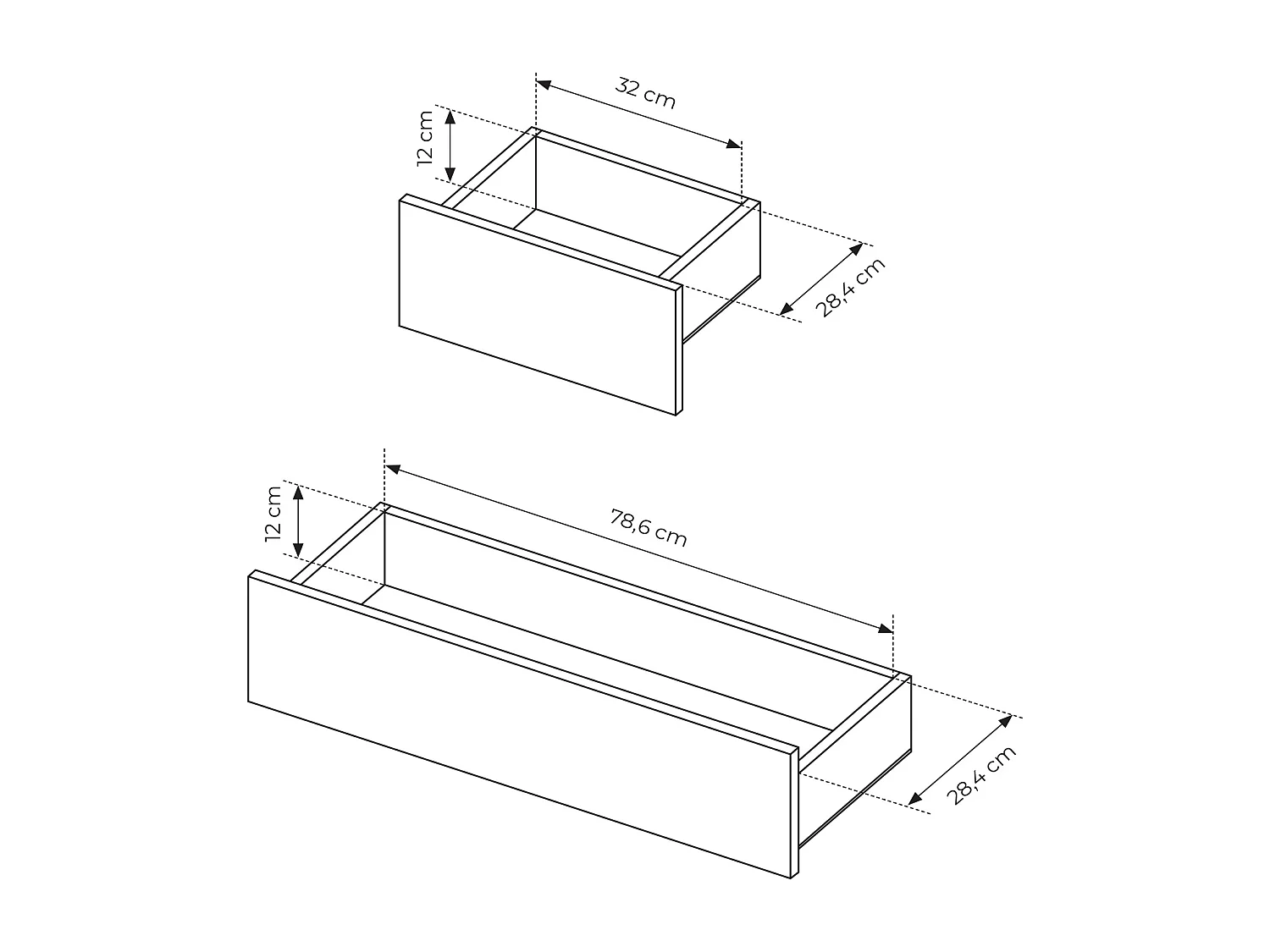 Cassettiera moderna con luce LED 137x81cm beige CLK10